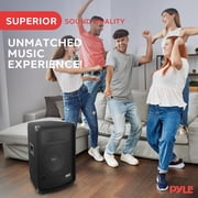 PylePro Passive Cabinet PA Speaker Durable 500 Watt Portable Outdoor Sound System w/ 10 Woofer, 1.5 Kapton VC, 4 x 10 Super Horn for Mids and Highs, Black, One Size PADH1079