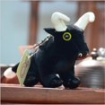 thumbnail image 4 of 1PCS Simulation Bull Pendant Plush Toy Year of The Mascot Cartoon Animal Stuffed For Doll Children's Doll Ornaments 14CM, 4 of 4