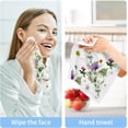 thumbnail image 6 of GZHJMY Butterfly Flowers1 Wash Cloths 2 Pack - 12 x 12 Inch Super Super Soft Washcloths for Your Face and Body - 100% Cotton Absorbent Baby Face Towel, 6 of 7