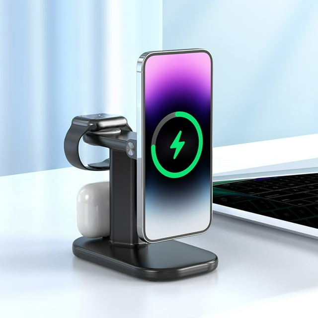 Up to 45% off SEMPAI Three In One Wireless Charger 15W Fast Charging Powerful Magnet Adsorption Foldable Desktop Wireless Charging Wal&mart Deals Labour Day