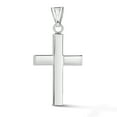 thumbnail image 3 of Amanda Rose Collection Solid 14K White Gold Cross Pendant Necklace for Women - No Chain, 3 of 3