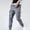 Gray Cargo Pants, variant on HOOMEUMY Men's Straight Leg Long Cargo Pants Multi-Pockets Drawstring Elastic Waist Bound Feet Trousers with Zipper Gray XXL