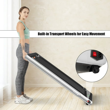 Gymax Motorized Treadmill Folding Under Desk Electric Treadmill
