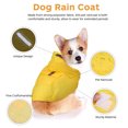 thumbnail image 3 of OUNONA Yellow Small Dog Rain Jacket with Hood Sturdy Polyester Fabric for Rainy Walks, 3 of 7