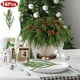 thumbnail image 1 of Xihbxyly Ramas Artificiales Navideñas, Púas Realistas de Pino Cedro, Tallos Decorativos Versátiles, Ideales para Jarrones, Decoración Navideña, Fácil Mantenimiento, Juego de 16 Piezas, 35 Cm de Largo, 1 of 7