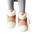 thumbnail image 6 of D-GROEE 1 Pair Indoor Non-slip Thermal Slipper Socks Women Floor Socks Non-slip Silicone Keep Warm Cozy Socks for Ladies Girls, 6 of 8