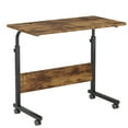 thumbnail image 2 of Standing Computer Desk With Wheels, Removable Side Desk, Sit-stand Desk With Adjustable Height, Card Slot, 2 of 6