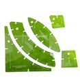 thumbnail image 1 of HLONK 5Pieces Quilters Paradises Slit N Sew Double Wedding Rings Quilting Stencils, 1 of 8