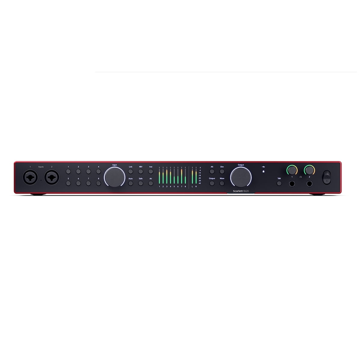 Focusrite Scarlett 18i20 4th Gen USB Audio Interface with Software Suite, Bundle with 2x 10' XLR Male to Female Cable