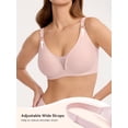 thumbnail image 4 of LUCKMEEY Deep V Wireless Bras for Women Seamless Full Coverage Push Up Everyday Bra S-3XL, 4 of 6