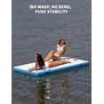 thumbnail image 2 of Accreate Inflatable Floating Dock Platform, Island Raft with Rope Ladder and Non-Slip Surface, Portable Air Dock with Carrying Bag for Pool, Beach, or Ocean, 2 of 6