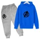 thumbnail image 3 of Sudadera y pantalón de primavera y otoño para niños, traje de 2 piezas, ropa para niño y niña, diseño estampado, sudadera con capucha, chándal informal, traje deportivo, 3 of 5