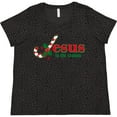 thumbnail image 3 of Inktastic Candy Cane Jesus Women's Plus Size T-Shirt, 3 of 5
