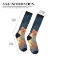 thumbnail image 4 of Rateoe Starry Sky Constellation Cat Compression Socks for Women and Men 20-30mmHg-Circulation Support Socks Knee High Nurse Pregnant Running Medical and Travel Athletic, 4 of 7