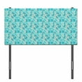thumbnail image 3 of Turquoise Headboard, Paisley Pattern Antique Floral Pattern Ornaments Classical Middle Eastern, Upholstered Decorative Metal Bed Headboard with Memory Foam, Twin Size, Aqua Teal, by Ambesonne, 3 of 4