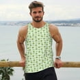 thumbnail image 6 of KLL Green Avocado Print Men's Muscle Gym Workout Stringer Tank Tops Bodybuilding Fitness T-Shirts Tank Tops Men-3X-Large, 6 of 7
