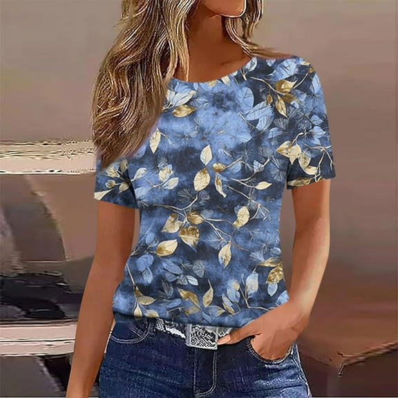 Pohista Boho Tops for Women Summer Jersey Shirts for Women Women's Tops, Tees & Blouses Womens Short Sleeve Shirts orders