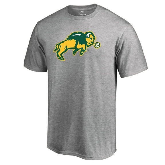 Men's Ash NDSU Bison Primary Team Logo T-Shirt
