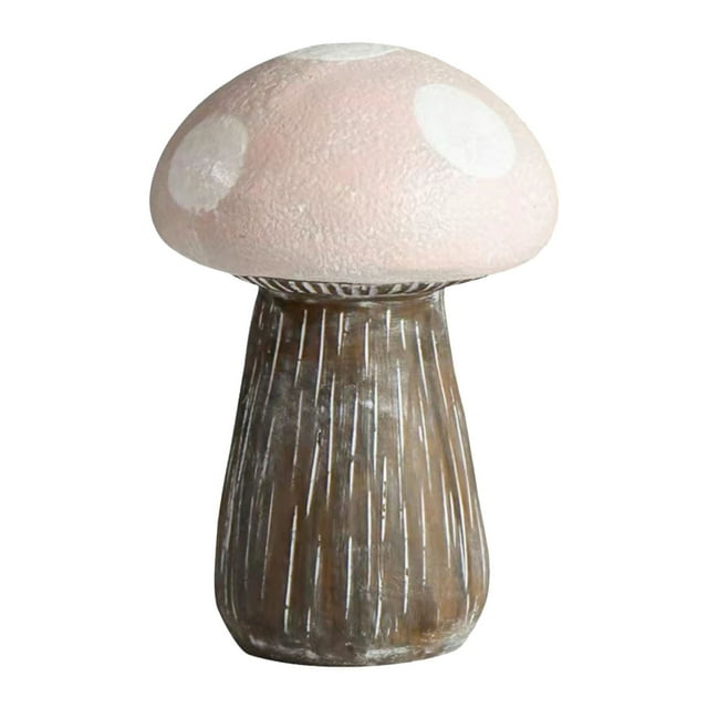 Verdsylv Décor de Jardin, Ornement Champignon en Résine - Décor Féerique de Jardin, Sculpture de Table Extérieure Résistante aux Intempéries pour Décoration de Patio, Cour et Noyau de Chalet, Ornement Champignon en Résine, B