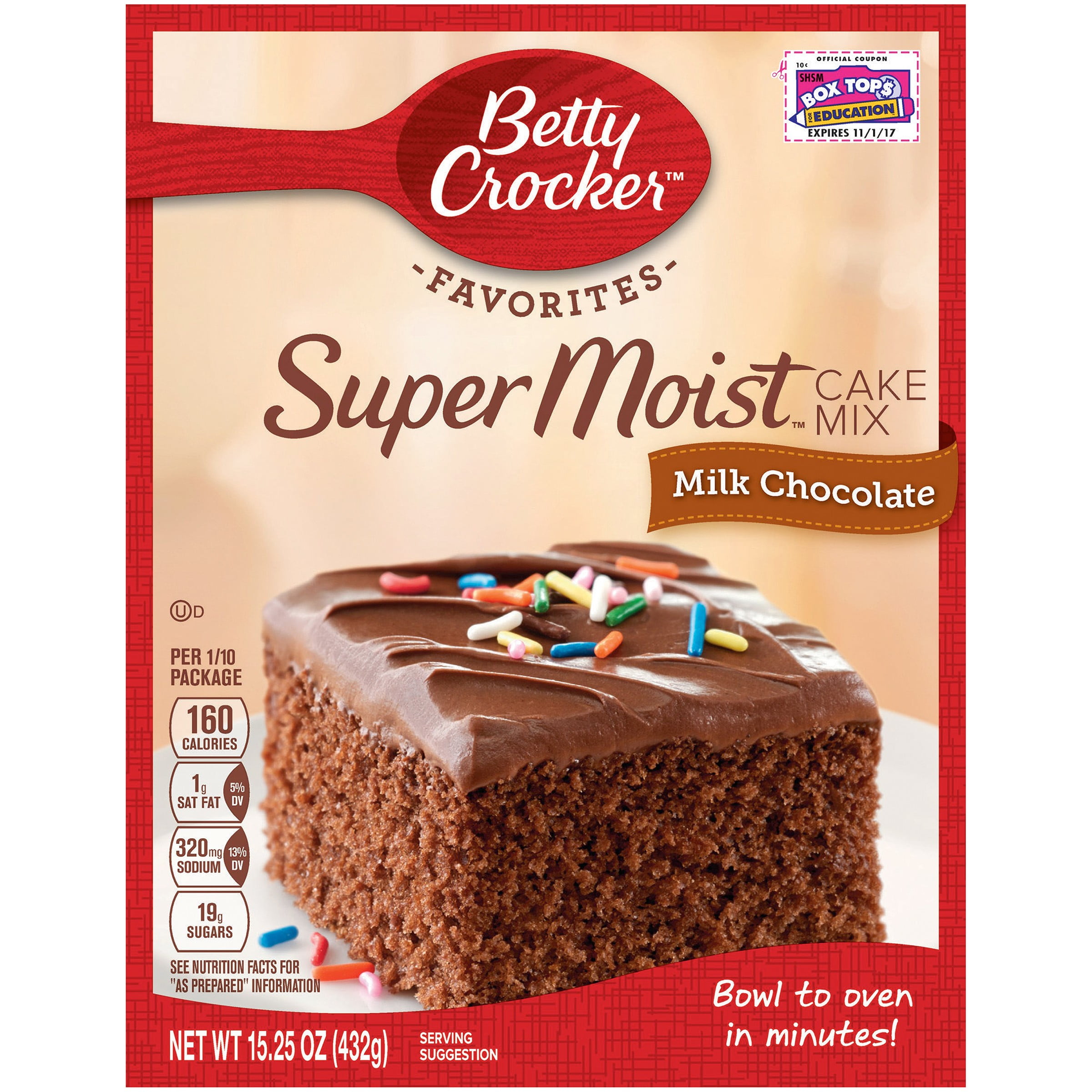 Betty Crocker® Super Milk Mix Cake Moist Chocolate 15.25