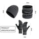 thumbnail image 2 of Apuakthei - Gorro de invierno, bufanda, guantes con pantalla táctil, conjunto para hombres y mujeres, gorro, guantes y calentador de cuello, 2 of 5