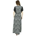 thumbnail image 2 of Bimba Women Black Classic Chic Style Maxi Dress Long Gown Elastic Waist, 2 of 5