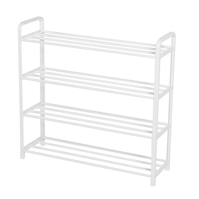 Billuyoard Estante organizador de zapatos de 4 capas, estante de almacenamiento de zapatos apilable de múltiples capas para la puerta de la sala de Almacenamiento y organización del hogar No.01 Billuyoard HA003466-01