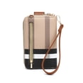 thumbnail image 6 of XB Women Leather Crossbody Wallet Cell Phone Purse Plaid Shoulder Handbag Clutch wristlet Wallets, 6 of 8
