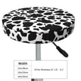 thumbnail image 2 of Cute Cow Print Black White Round Bar Stool Seat Covers, Elastic Round Chair Cover Stool Seat Slipcover Bar Stool Cushions Round Pad for 12-14 inch, 2 of 5
