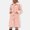 Pink, variant on Women's Winter Long Sleeved Fleece Coat Lapel Button Pocket Casual Top Warm Mid Length Jacket Ideal for Leisure Parties and Family Gatherings Beige XXL