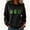 #0222-Black, variant on Uootdi Oversized St Patricks Day Hooded Sweatshirts for Women Irish Saint Pattys Shamrock Crewneck Long Sleeve Shirts Holiday Trendy Pullover Tops Gift