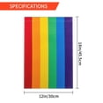 thumbnail image 3 of Rainbow Pride Flag Garden Flag, LGBTQ Pride Flag, Gay Pride Yard Flag, Front Porch Decor Outdoor Indoor Decorations 12 x 18 inch, 3 of 7