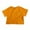 Orange, variant on BRGZLK Toddler Kids Cotton T-Shirts 2025 Summer Fashion Solid Basic Tees Loose Casual Round Neck Versatile Short Sleeve Top Khaki 5-6 Years