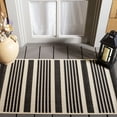 thumbnail image 3 of Safavieh Courtyard Caroline Striped Indoor/Outdoor Area Rug, Black/Bone, 2' x 3'7", 3 of 19