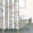 thumbnail image 4 of Pioneer Flower Floral Print Pattern Shower Curtain 36"x72" ,Bathroom Decorative Shower Curtains Set with 12 Hooks,Modern Waterproof Washable Shower Curtain, 4 of 6