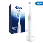 Oral-B iO Series 2 Rechargeable Electric Powered Toothbrush, Pure White with 1 Gentle Care Brush Head - Automatic Pressure Sensor to Protect Gums - 3 Modes - 2 Min Timer