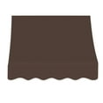 thumbnail image 2 of Awntech 3.38 Ft Nantucket Curved Slope Fixed Awning Canopy (40.5in x 31in x 24in), Brown, 2 of 2