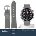 thumbnail image 3 of Correa de reloj de cuero genuino curvada de 22 mm para C-asio EQB-800BL EQB-501 EQB-900 EDIFICE/EQB-500 Correa de reloj de goma impermeable para hombre, 3 of 5