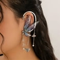 thumbnail image 3 of Necvior Ear Butterfly Outline Hanging Earrings Earbone Clip for Daily Wear and Travel, 3 of 16