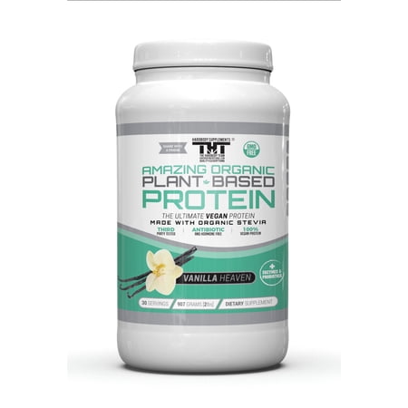 Hardbody Supplements Amazing Organic Plant Based Vegan Protein Powder | 100% Vegan, GMO Free