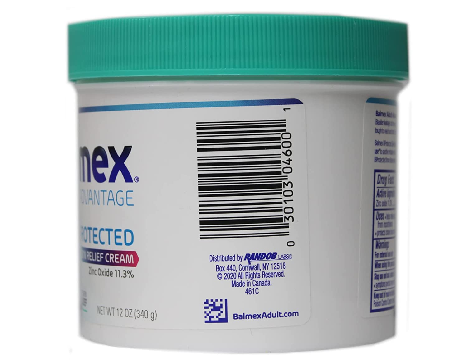 Balmex Adult Care Rash Cream, 12 Oz
