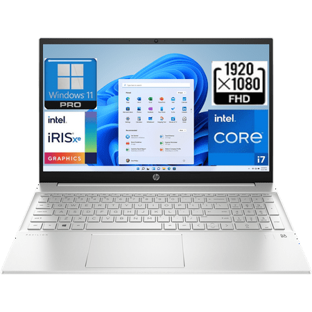 HP 2023 Pavilion 15 Business Laptop[Windows 11 Pro], 15.6 FHD Display, 13th Gen Intel 10-Core i7-1355U Up to 5.0Ghz,32GB RAM, 1TB PCIe SSD, Intel Iris Xe Graphics, Numeric Pad, Wi-Fi 6, 5.3 wireless
