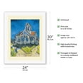 thumbnail image 2 of The Church at Auvers-Sur-Oise France - View from the Chevet - From an Original Color Painting by Vincent van Gogh c.1890 - Fine Art Rolled Canvas Print 20in x 26in, 2 of 4