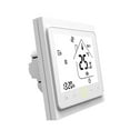 thumbnail image 1 of Wi-Fi Smart Thermostat Temperature Controller with App Control, 5A, Compatible with Alexa and Google Home, for Home Water Floor Heating - White, 1 of 8