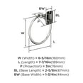 thumbnail image 6 of Amerock Highland Ridge Chrome Closed Towel Ring, 6 of 8