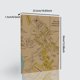 thumbnail image 4 of Ounissouiy Paquete de 2 cuadros colgantes con patrón de mapa con marco cuadros decorativos impermeables pinturas decoración del hogar para sala Decoración del hogar, 4 of 6