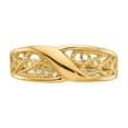 thumbnail image 5 of Real 14kt Yellow Gold Polished Filigree Ring Size: 6; for Adults and Teens; for Women and Men, 5 of 5