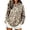 Beige, variant on Gunia Womens Hoodies Leopard Hooded Sweatshirt With Pocket Casual Cozy Oversized Top Warm Fleece Fall Winter Fashion Pullover Clothes