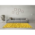 thumbnail image 3 of Ahgly Company Indoor Rectangle Abstract Yellow Contemporary Area Rugs, 2' x 3', 3 of 4