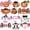 18 Pack 6 Designs, variant on Joyfy 16 Pcs Halloween Pumpkin Decorations Kit for Kids,Foam Pumpkin Face Stickers Halloween Party Supplies Halloween Favors Pumpkin Painting Kit